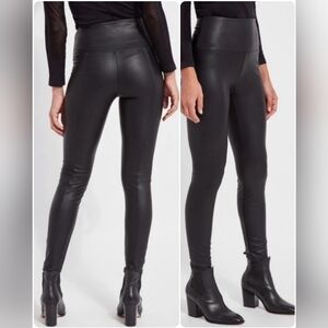 Lysse faux leather high rise black leggings size S